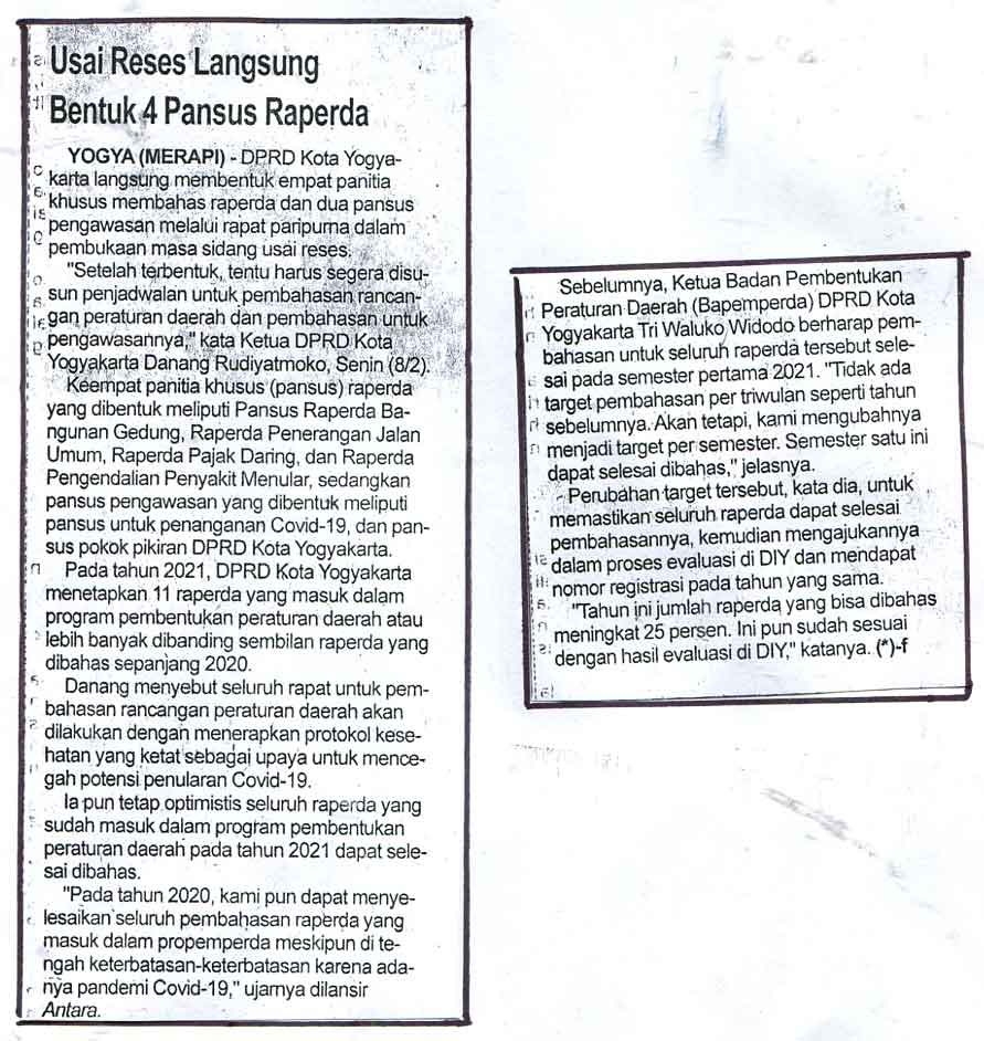 Kliping jogja terbaru