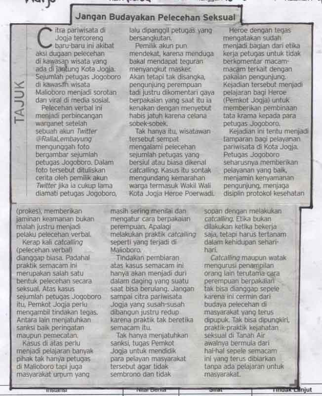 Kliping jogja terbaru