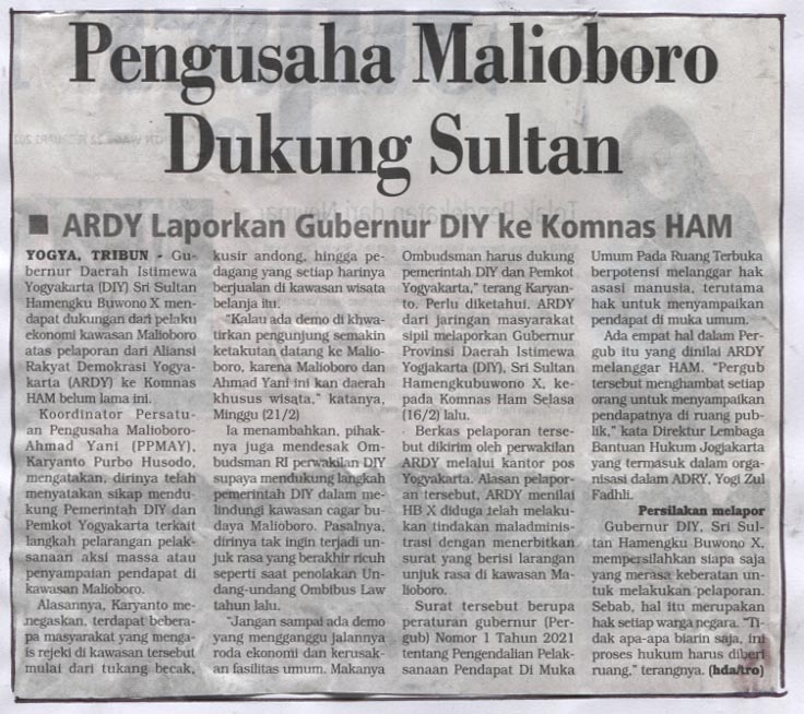 Kliping jogja terbaru