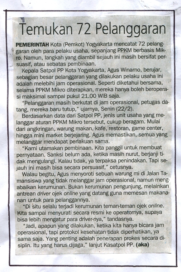 Kliping jogja terbaru
