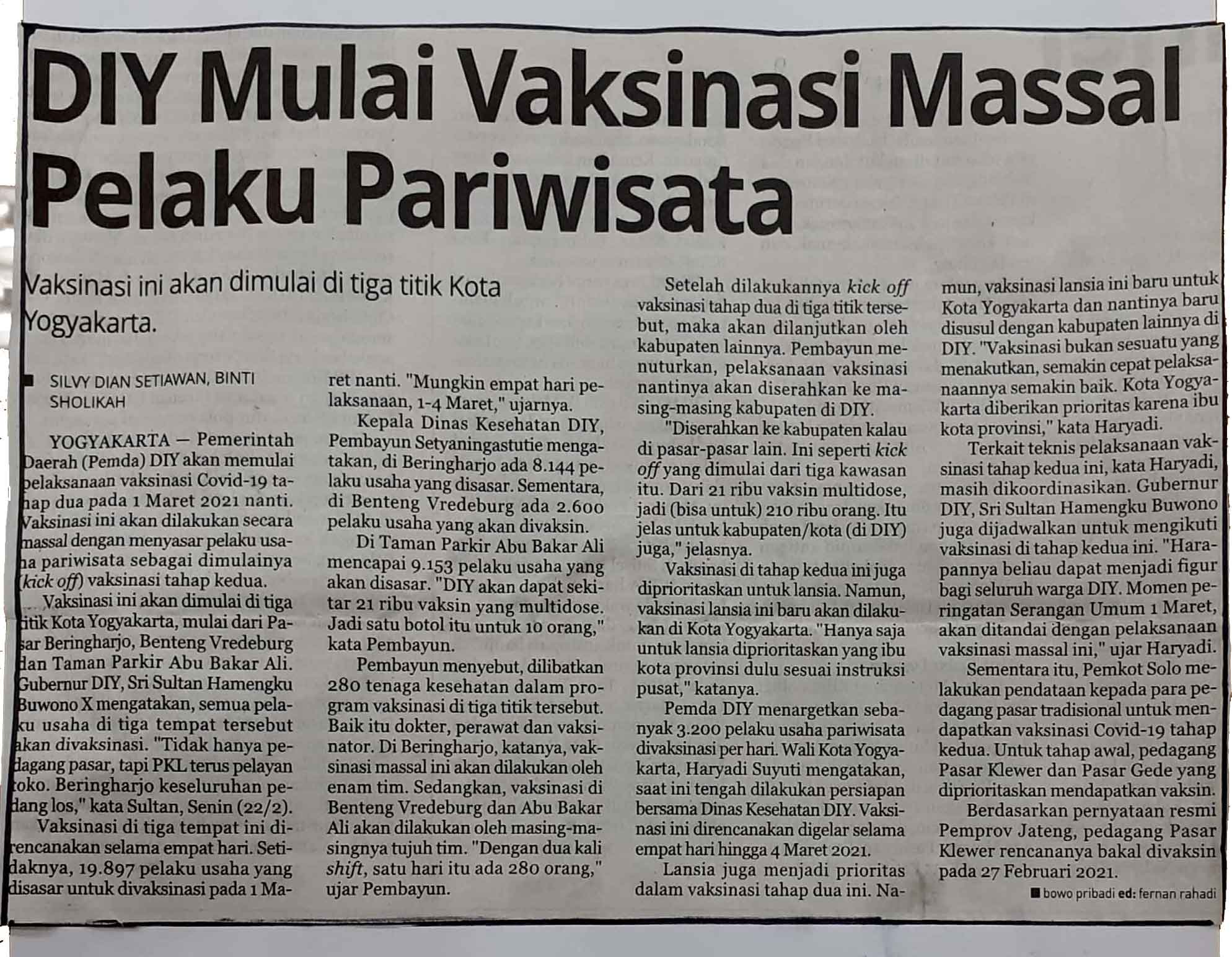 Kliping jogja terbaru