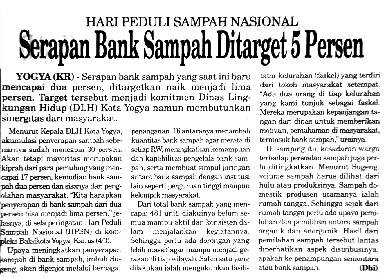 Kliping jogja terbaru