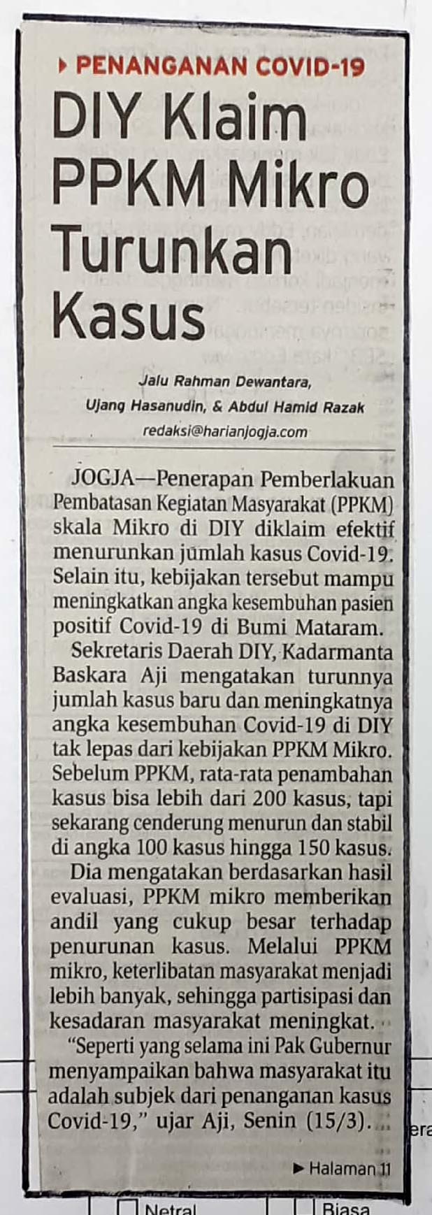 Kliping jogja terbaru