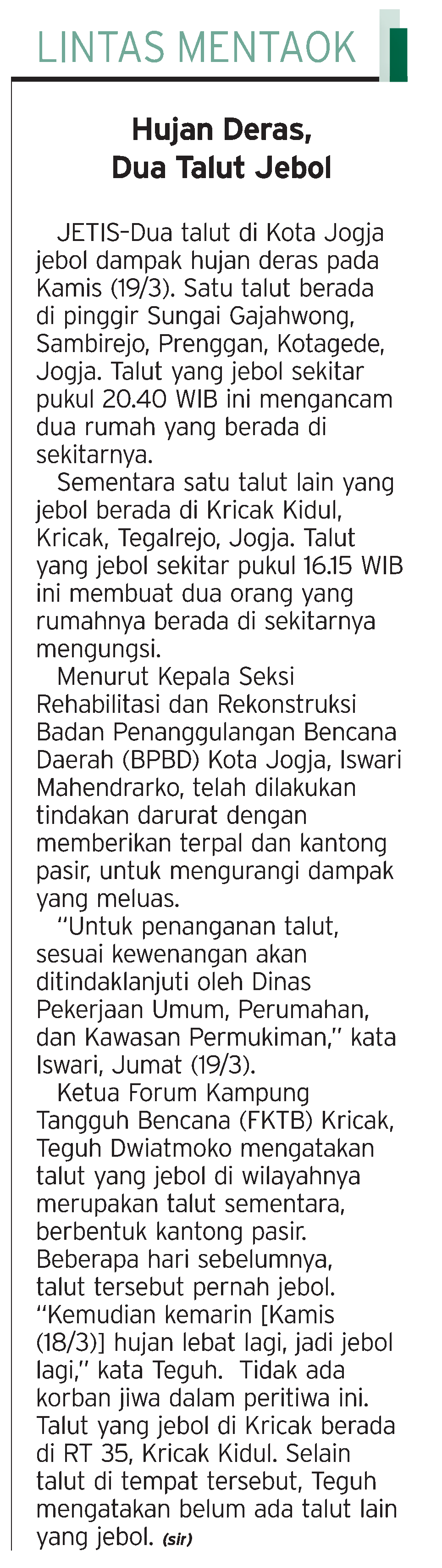 Kliping jogja terbaru