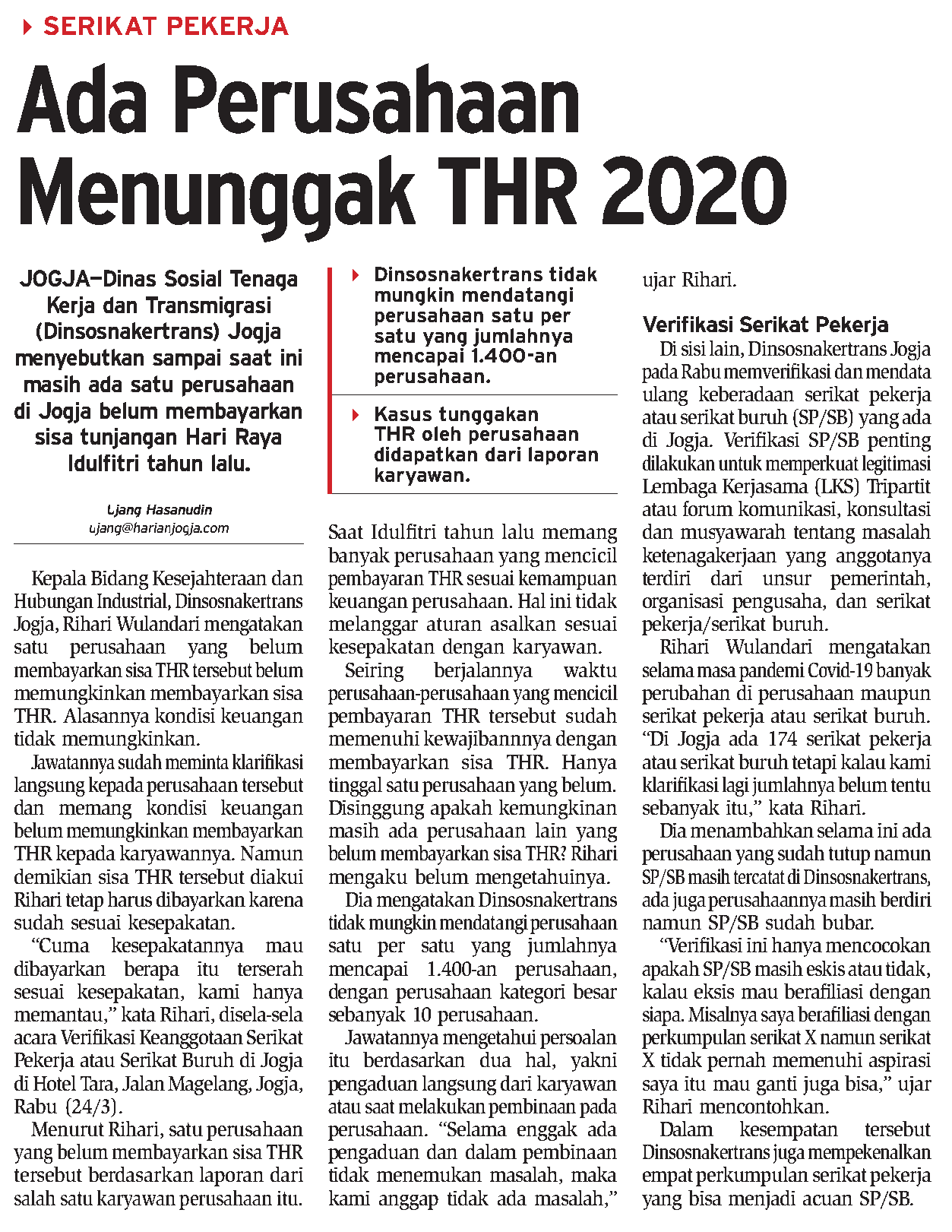 Kliping jogja terbaru