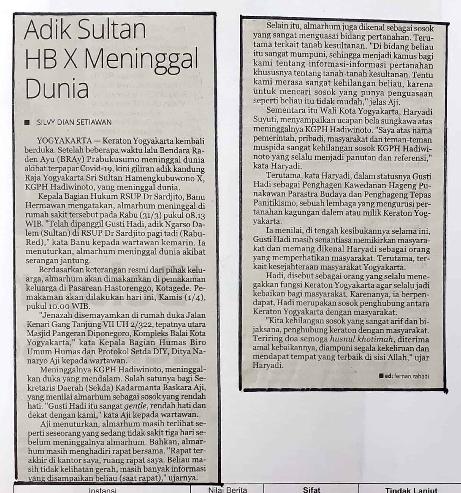 Kliping jogja terbaru