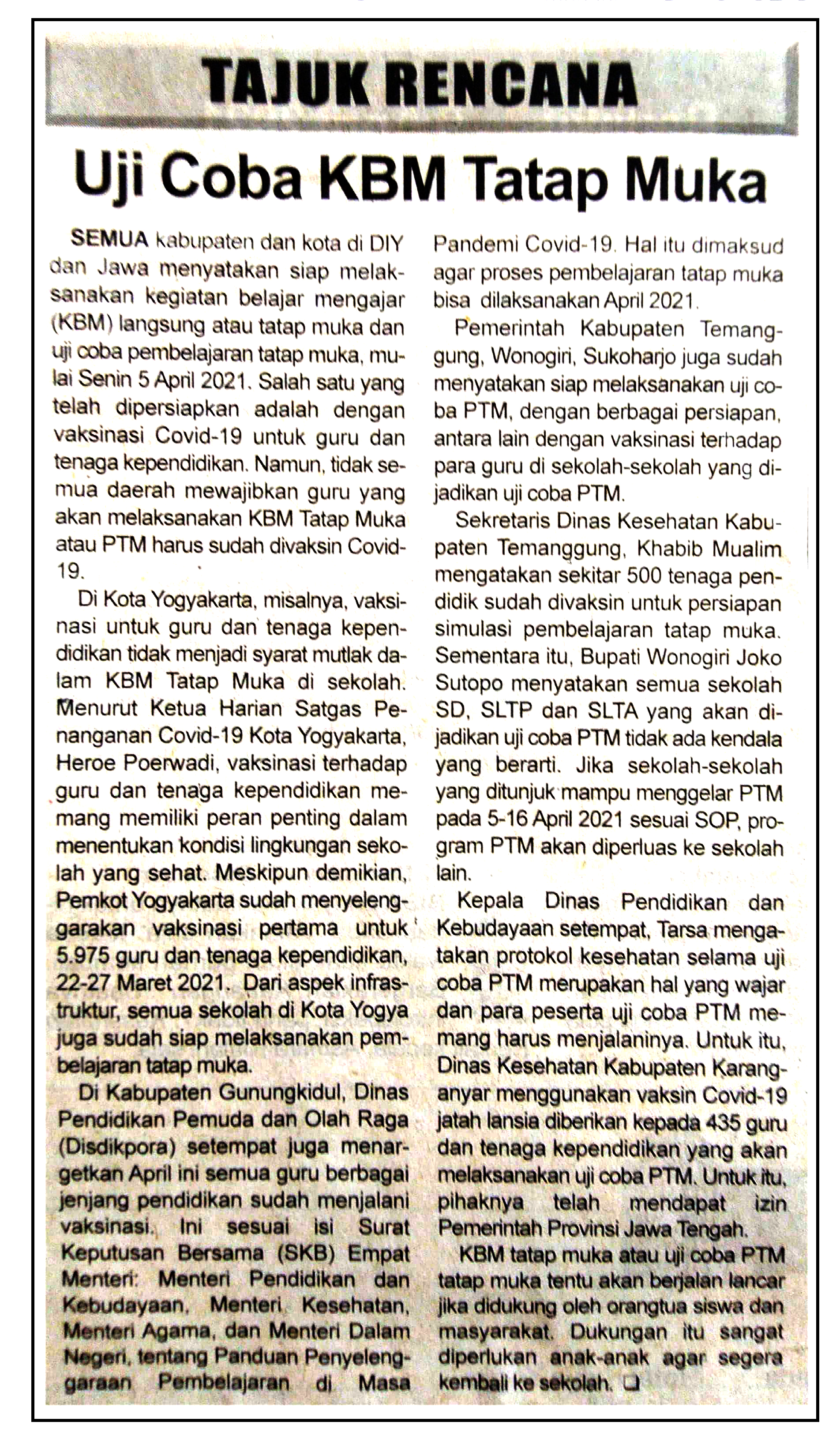 Kliping jogja terbaru