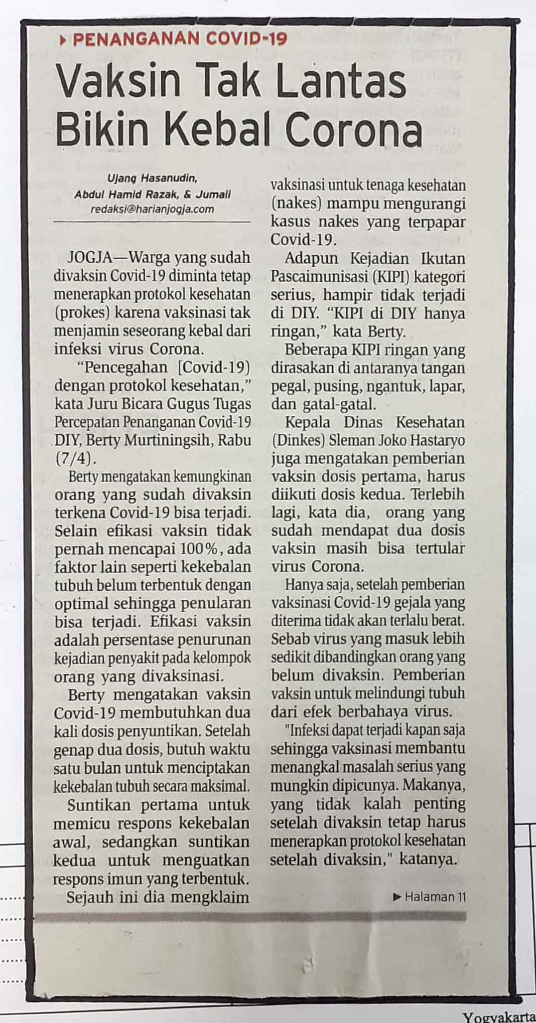 Kliping jogja terbaru