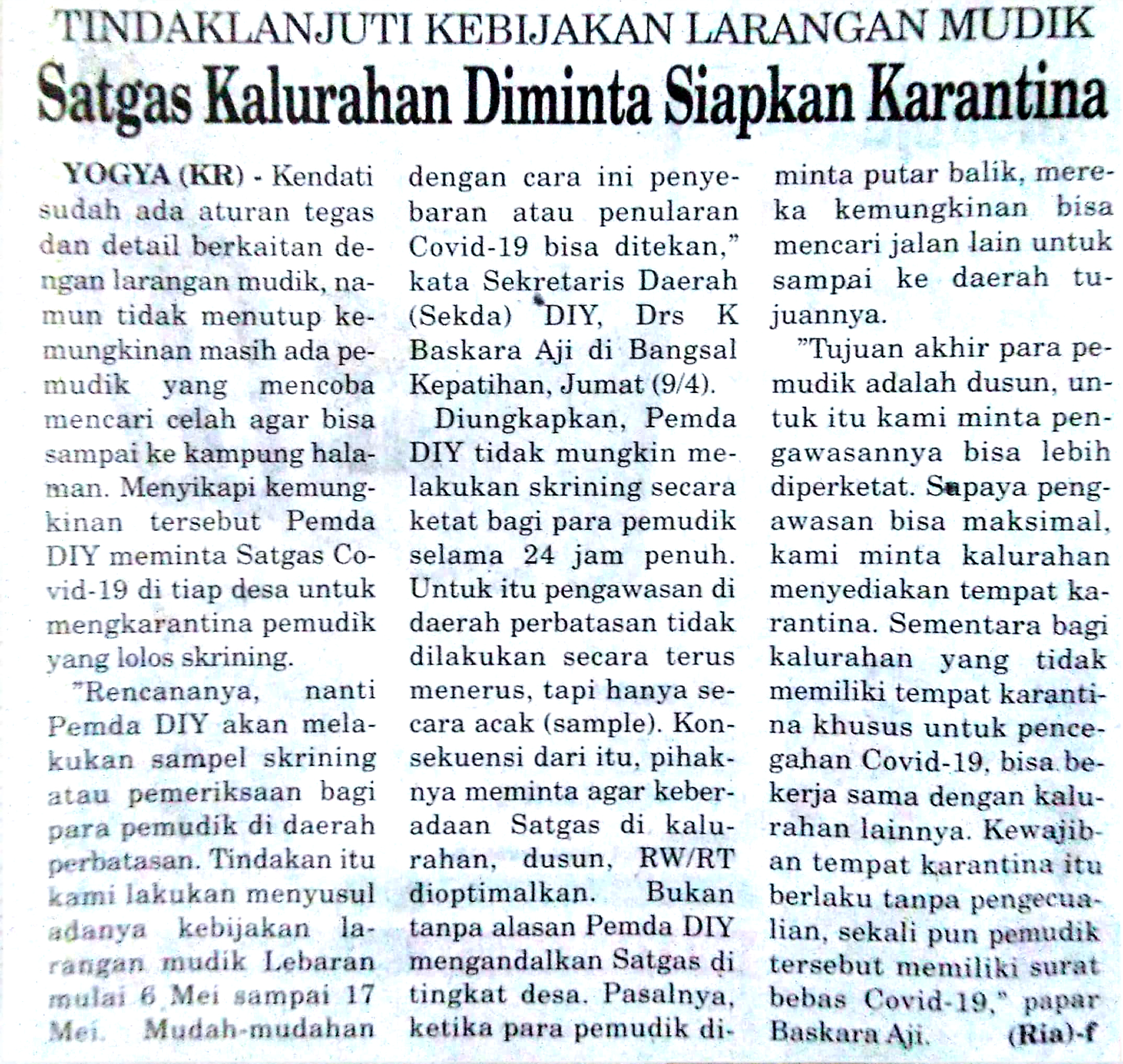 Kliping jogja terbaru