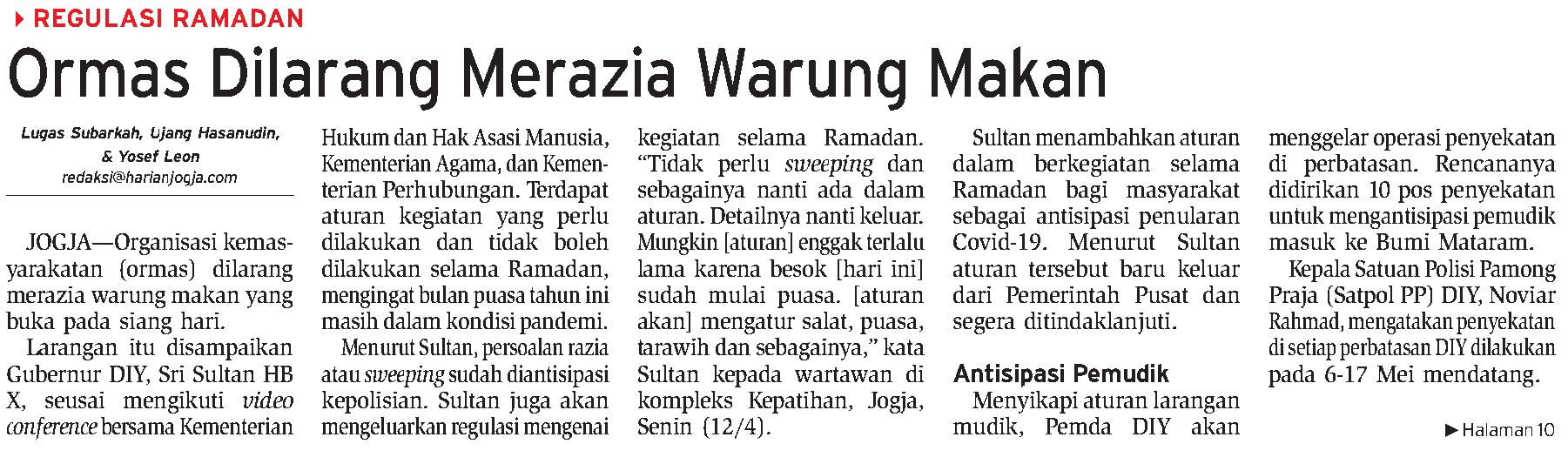 Kliping jogja terbaru