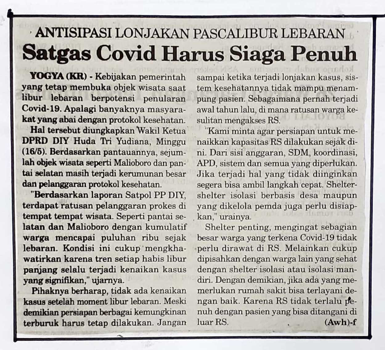 Kliping jogja terbaru