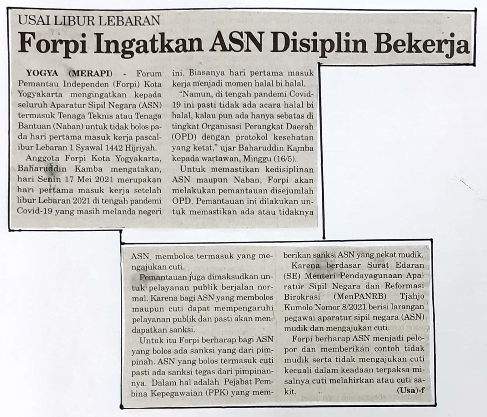 Kliping jogja terbaru