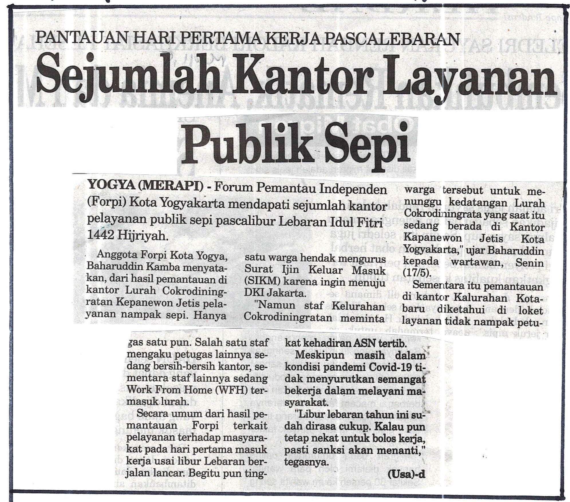 Kliping jogja terbaru