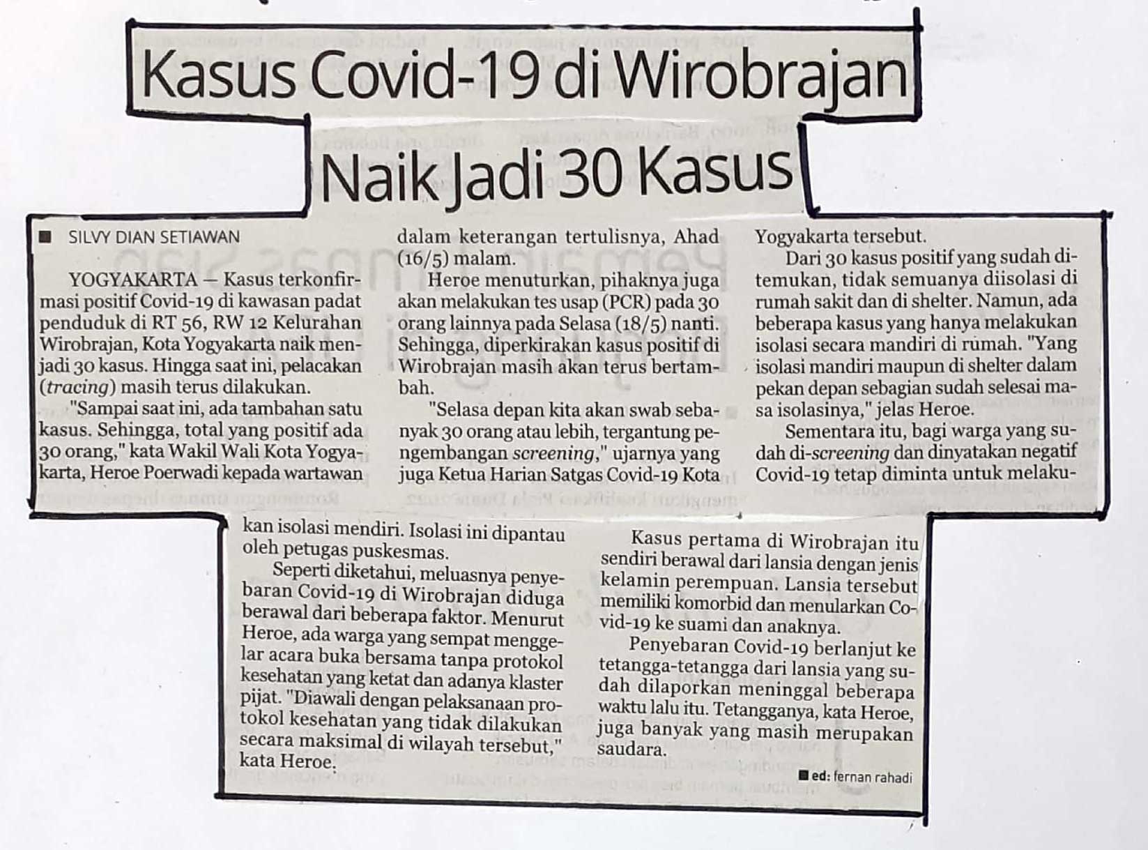 Kliping jogja terbaru