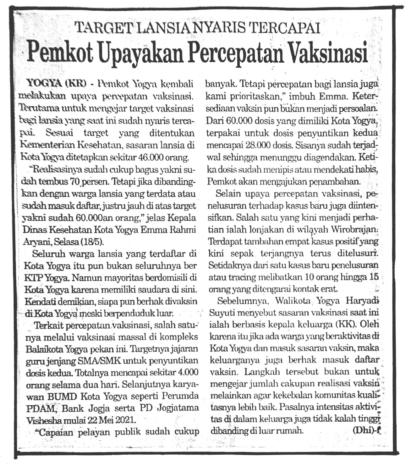 Kliping jogja terbaru