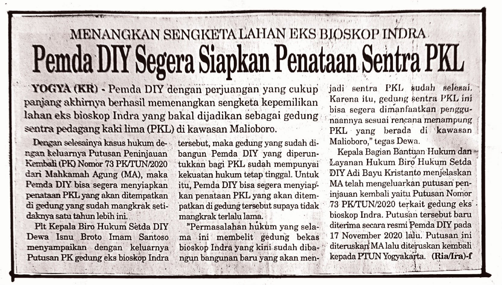 Kliping jogja terbaru