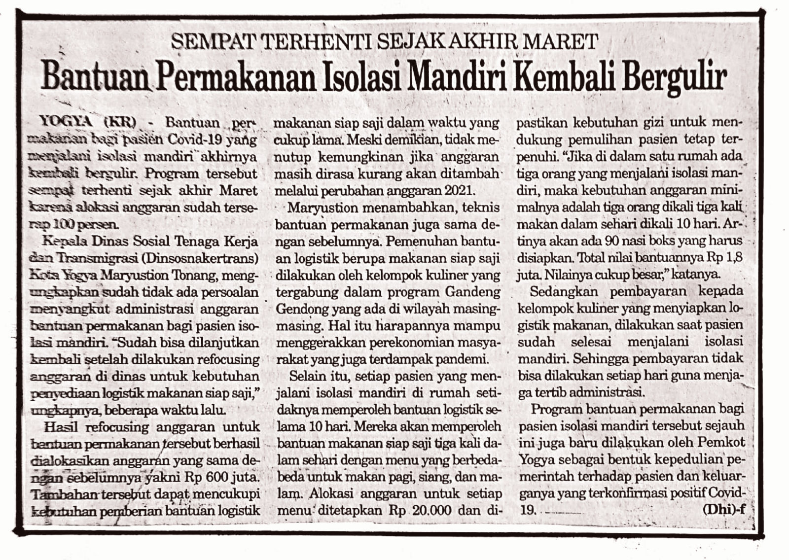 Kliping jogja terbaru