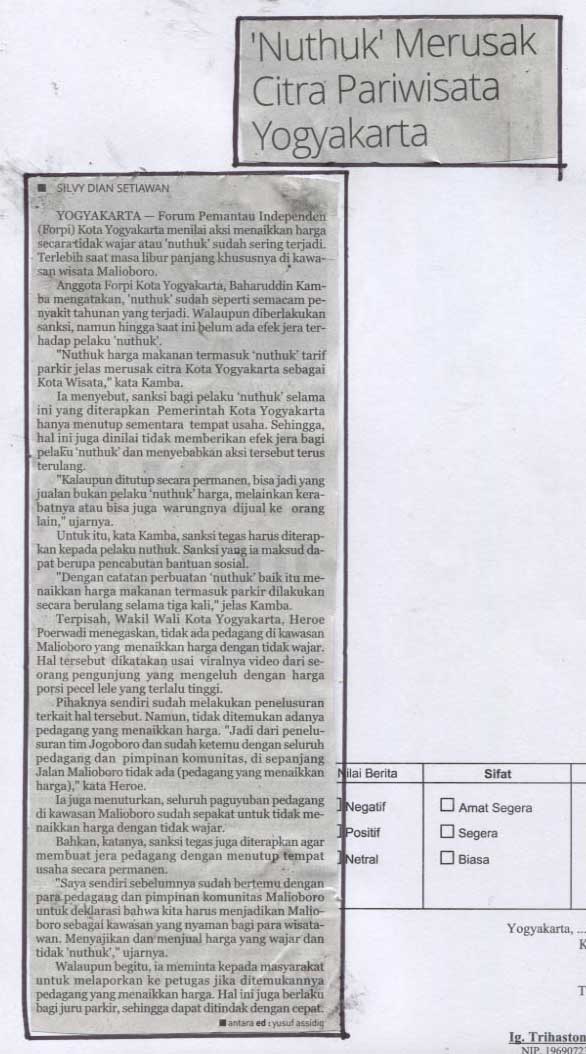 Kliping jogja terbaru