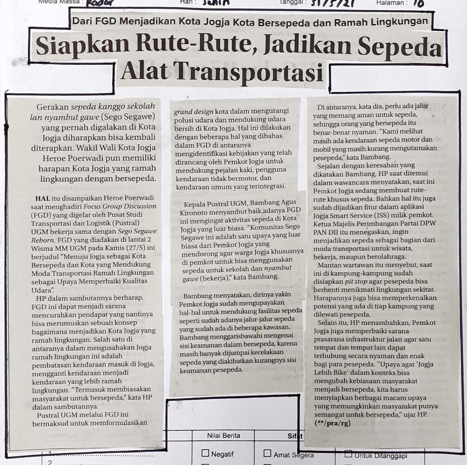 Kliping jogja terbaru