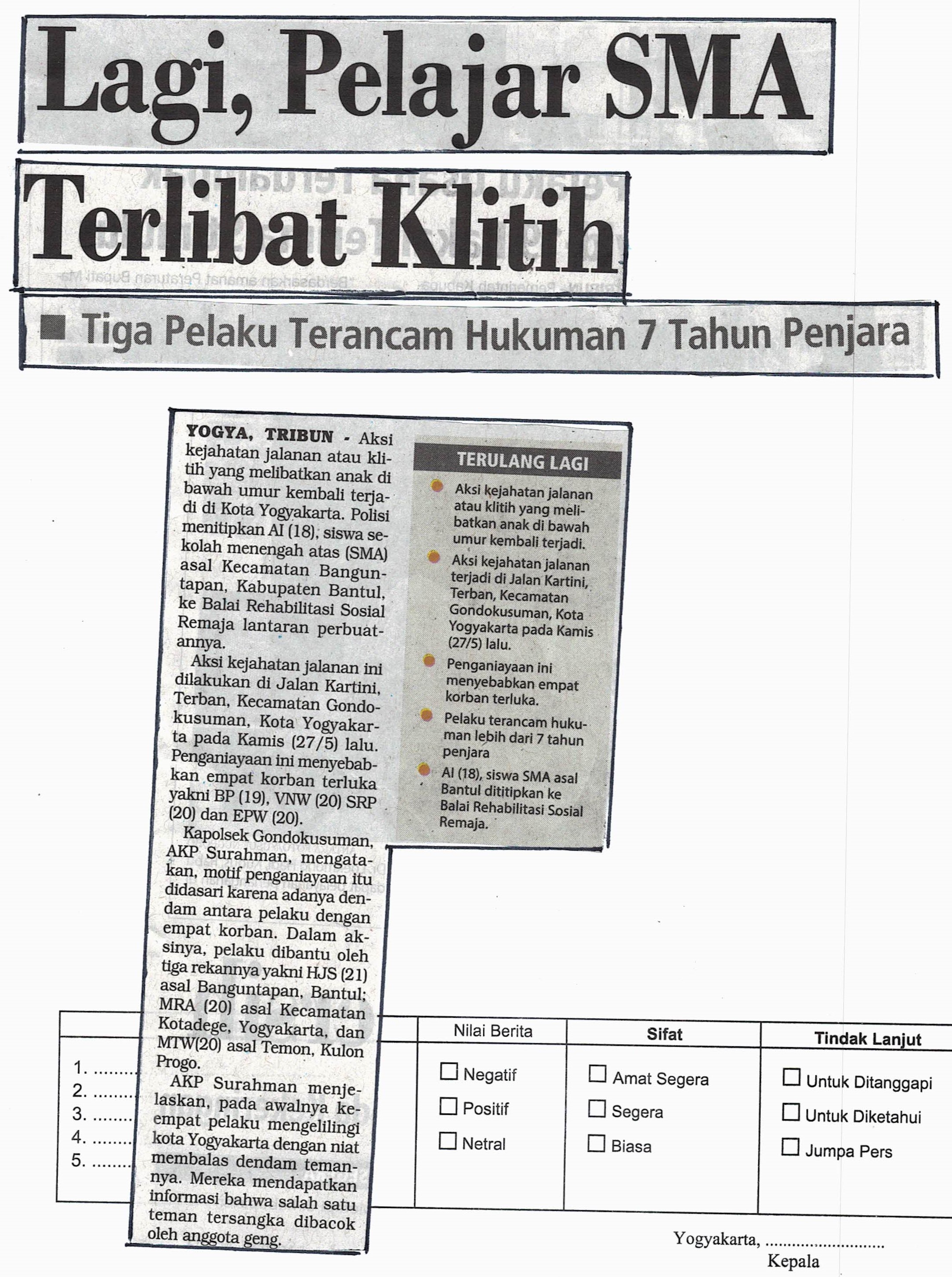 Kliping jogja terbaru