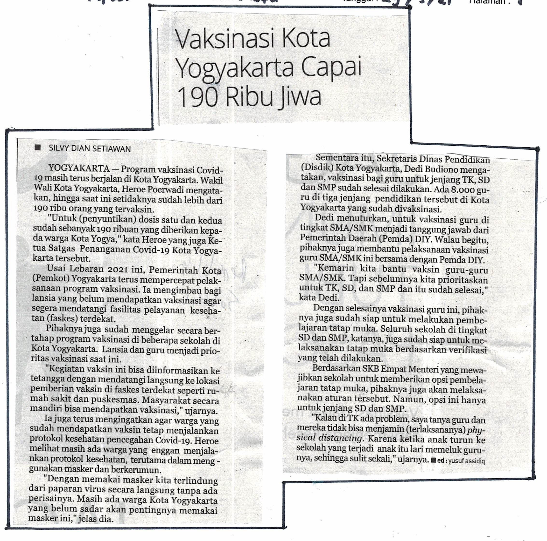Kliping jogja terbaru