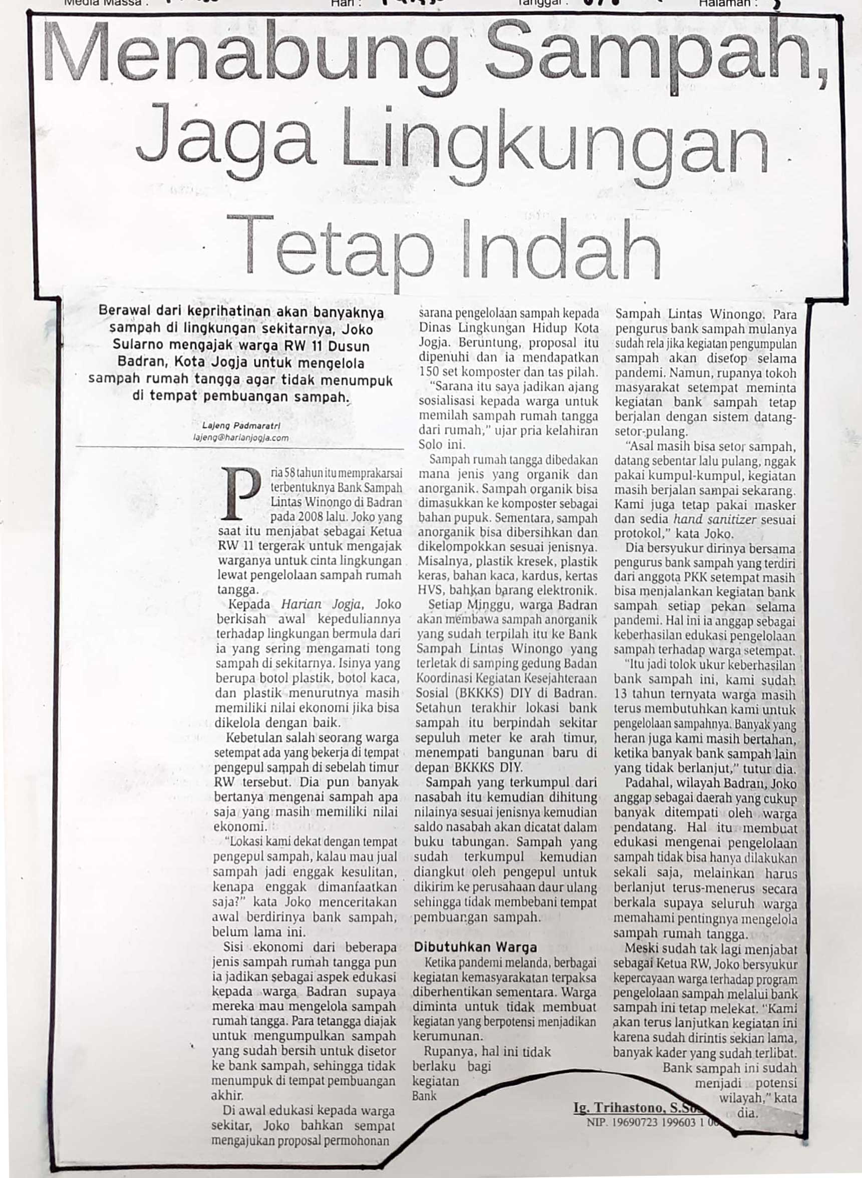 Kliping jogja terbaru