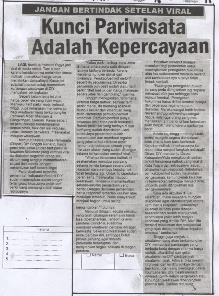 Kliping jogja terbaru
