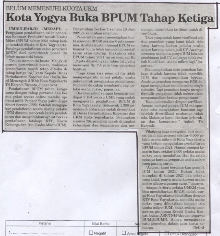 Kliping jogja terbaru