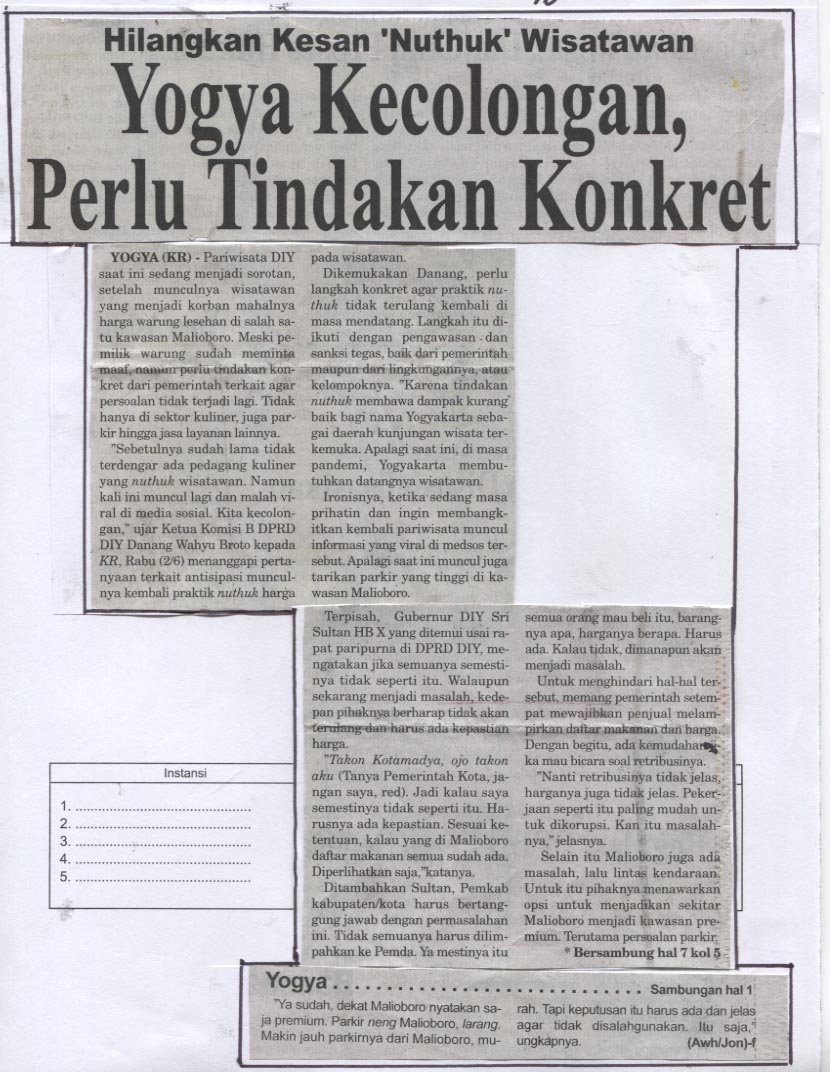 Kliping jogja terbaru