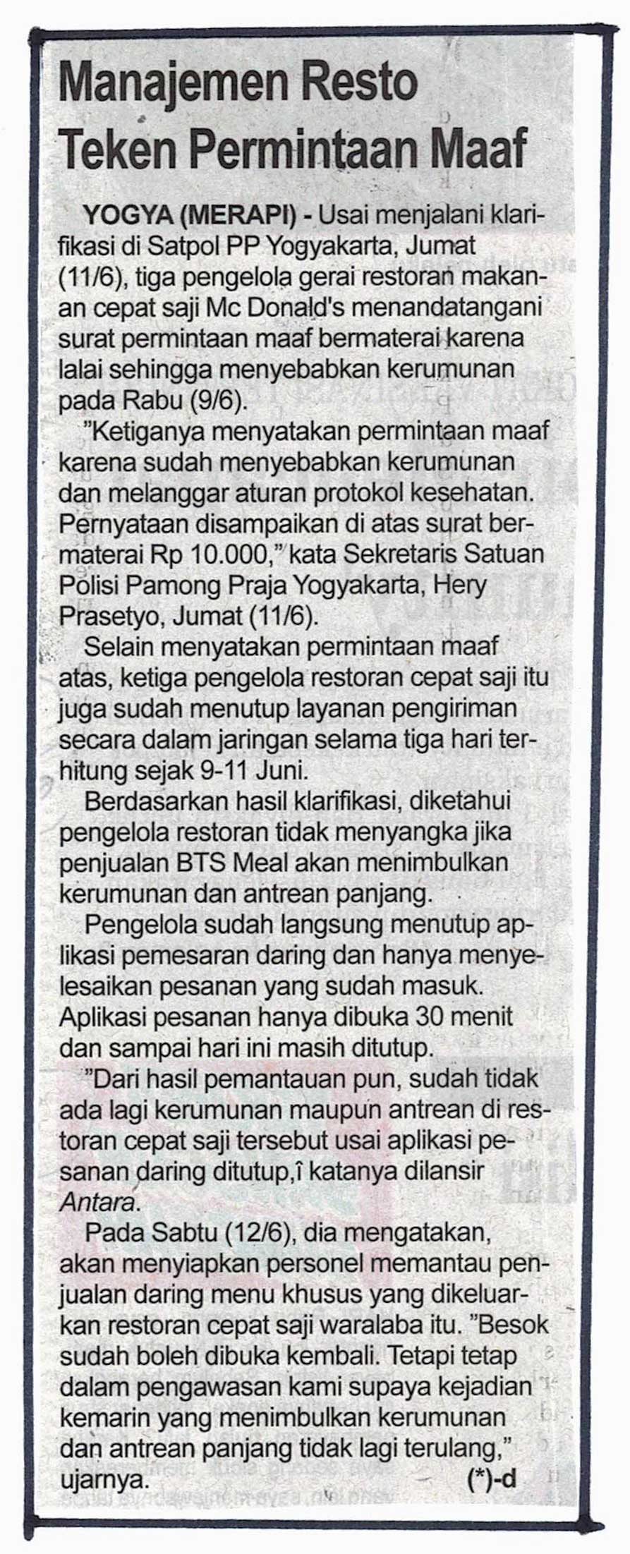 Kliping jogja terbaru