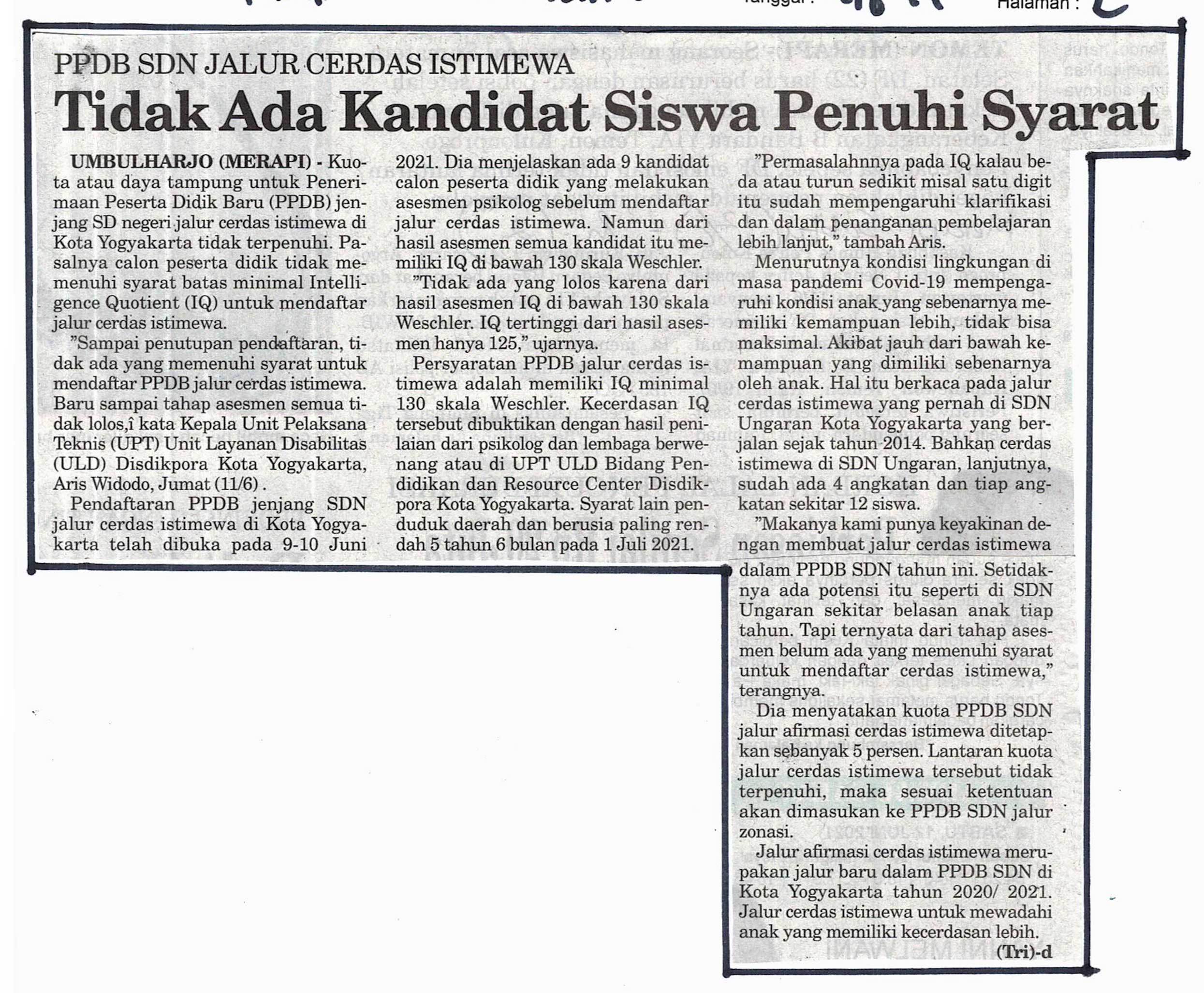 Kliping jogja terbaru
