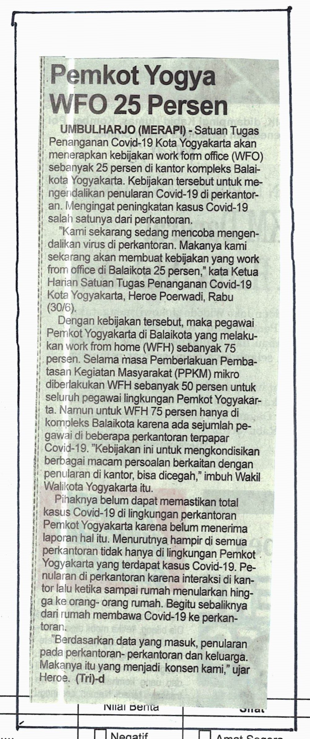 Kliping jogja terbaru
