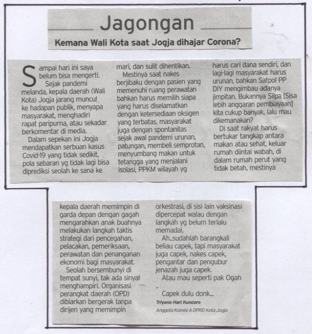 Kliping jogja terbaru