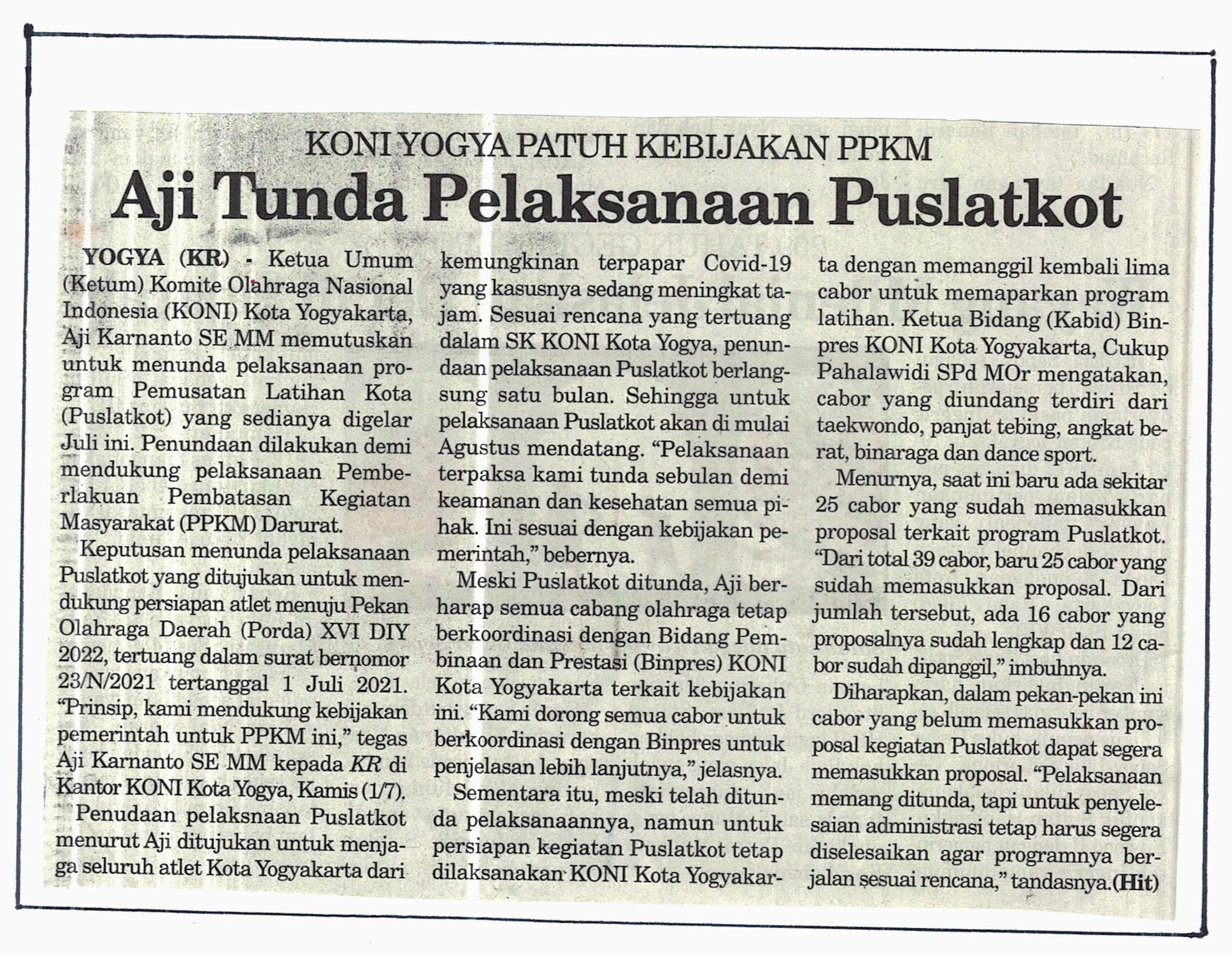 Kliping jogja terbaru
