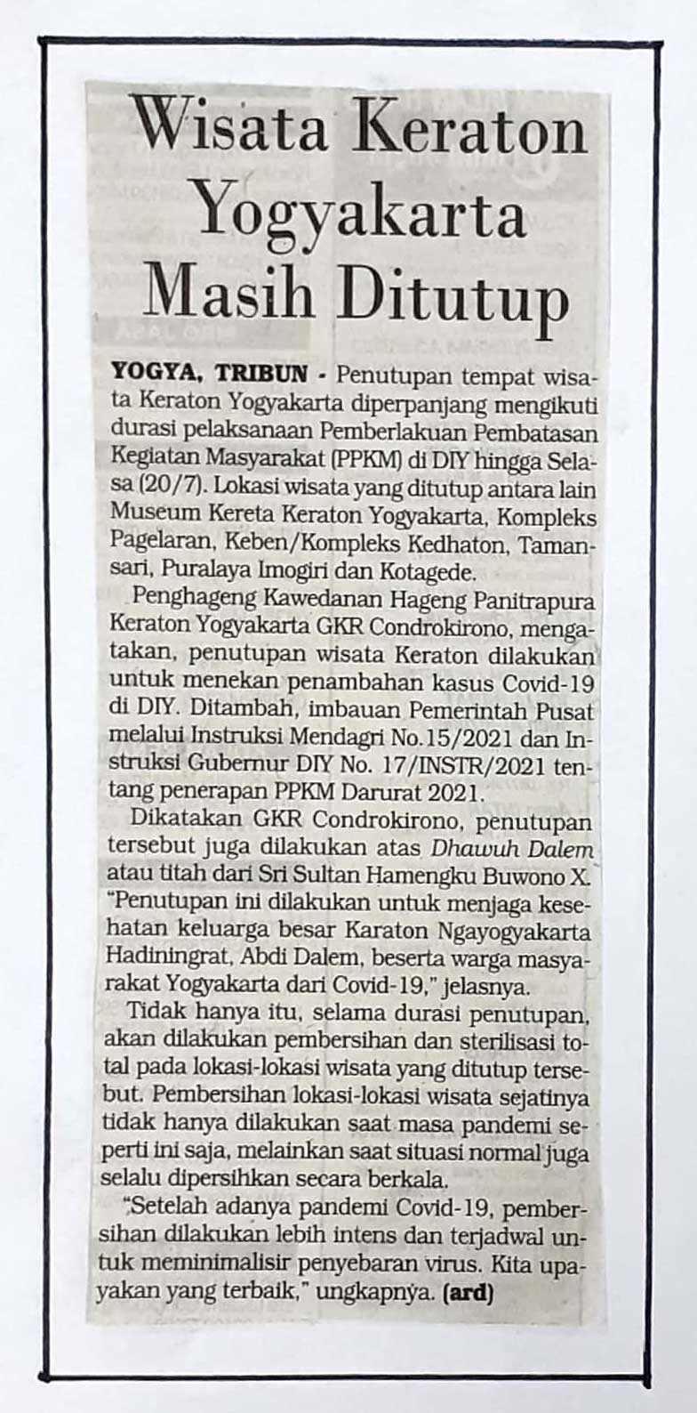 Kliping jogja terbaru