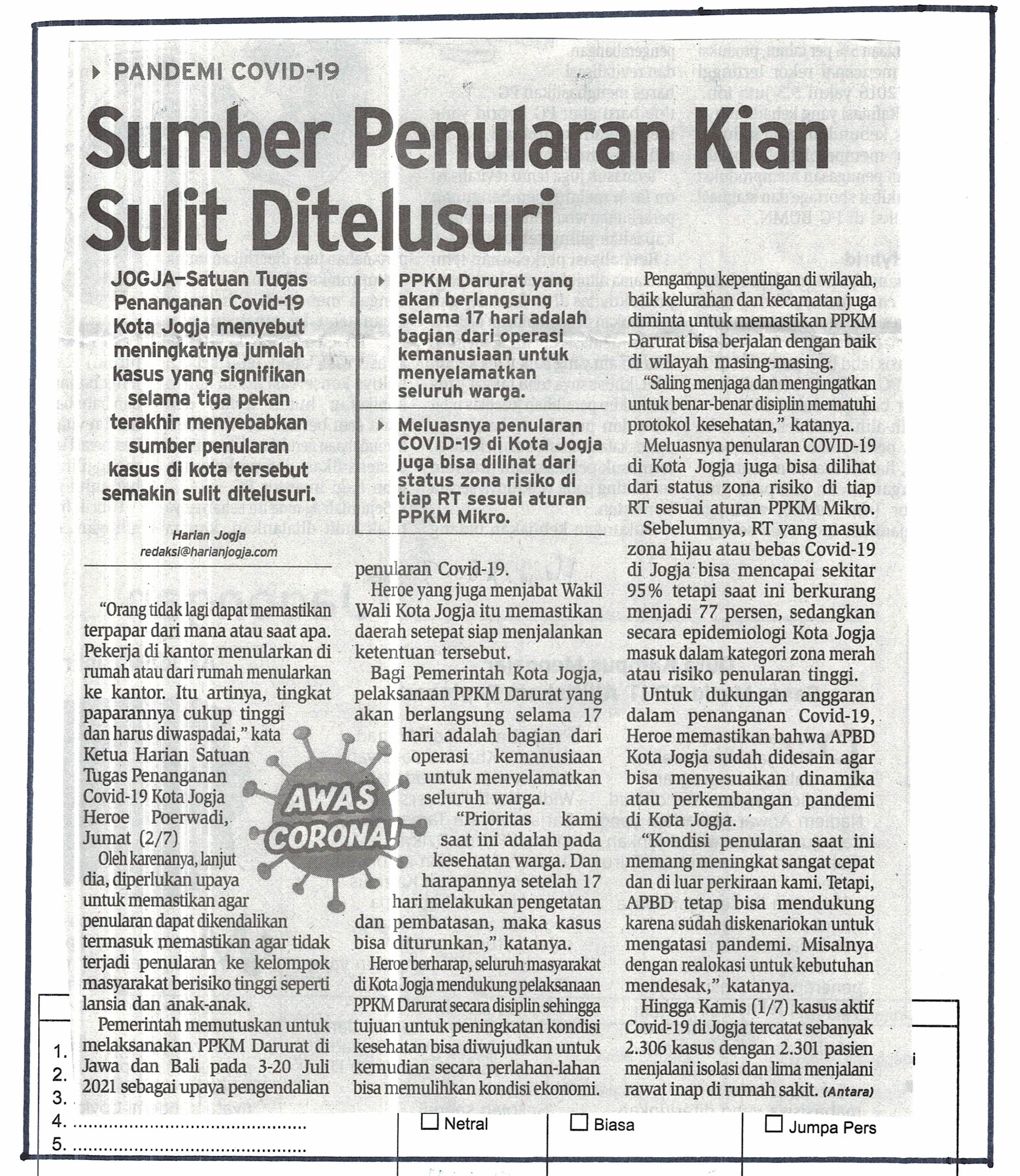 Kliping jogja terbaru