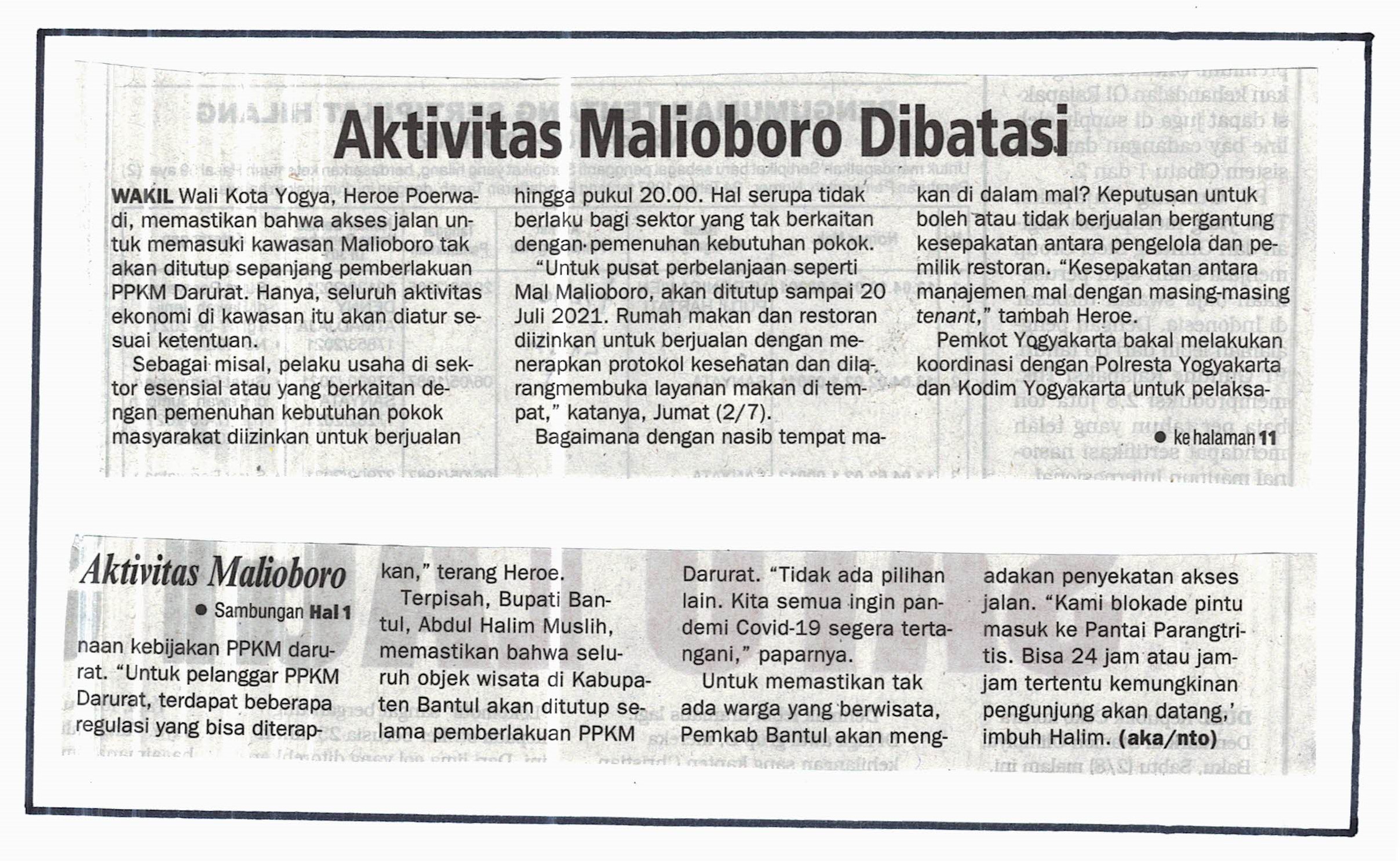 Kliping jogja terbaru