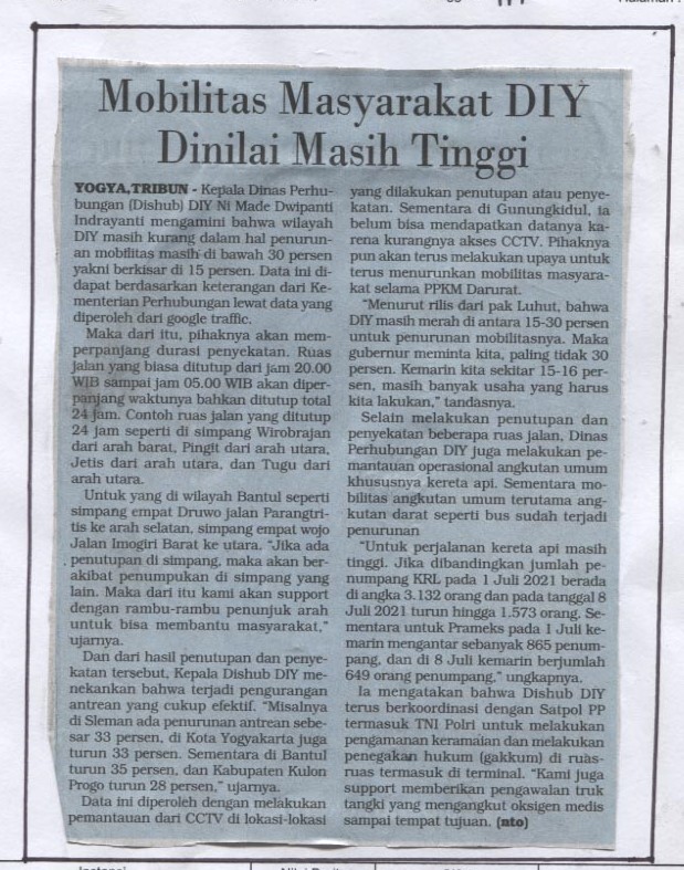 Kliping jogja terbaru