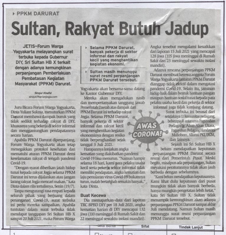 Kliping jogja terbaru