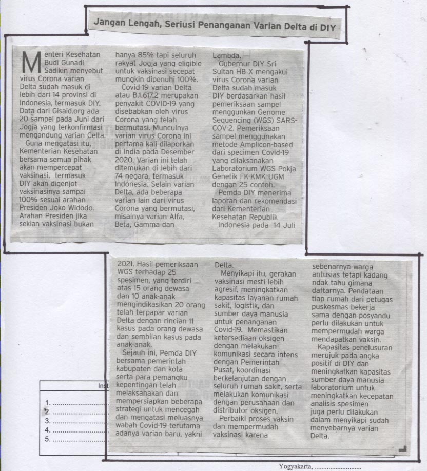 Kliping jogja terbaru