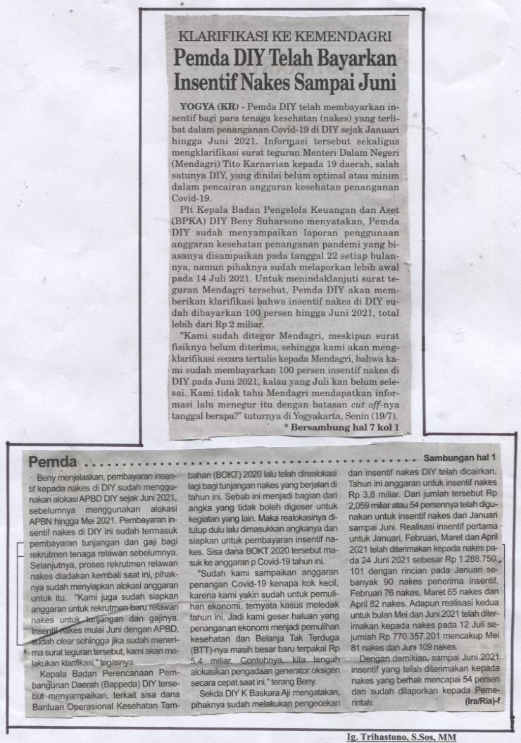 Kliping jogja terbaru