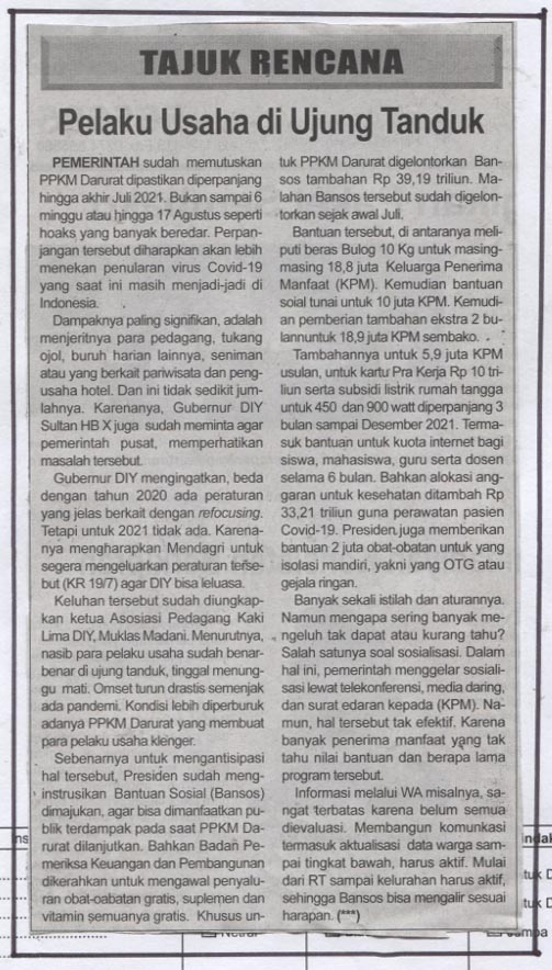 Kliping jogja terbaru