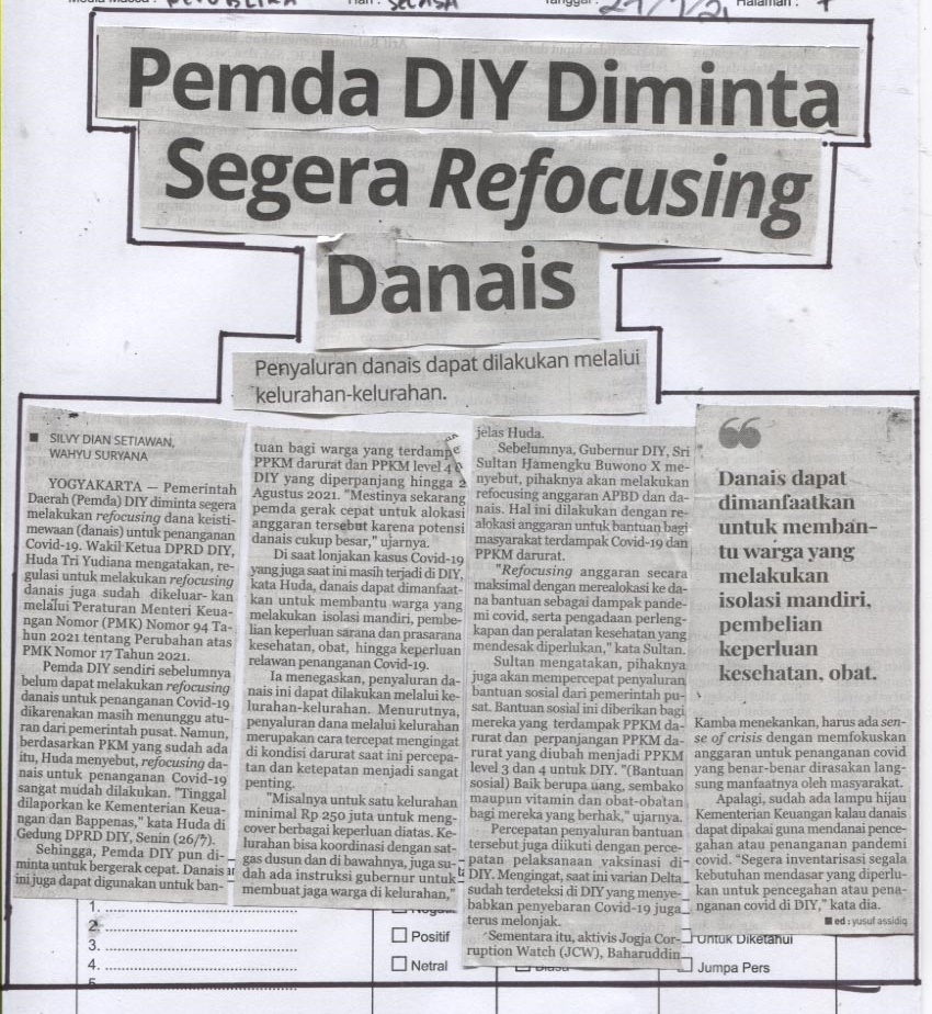 Kliping jogja terbaru