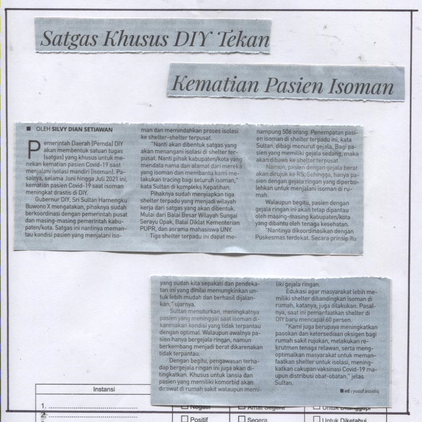 Kliping jogja terbaru