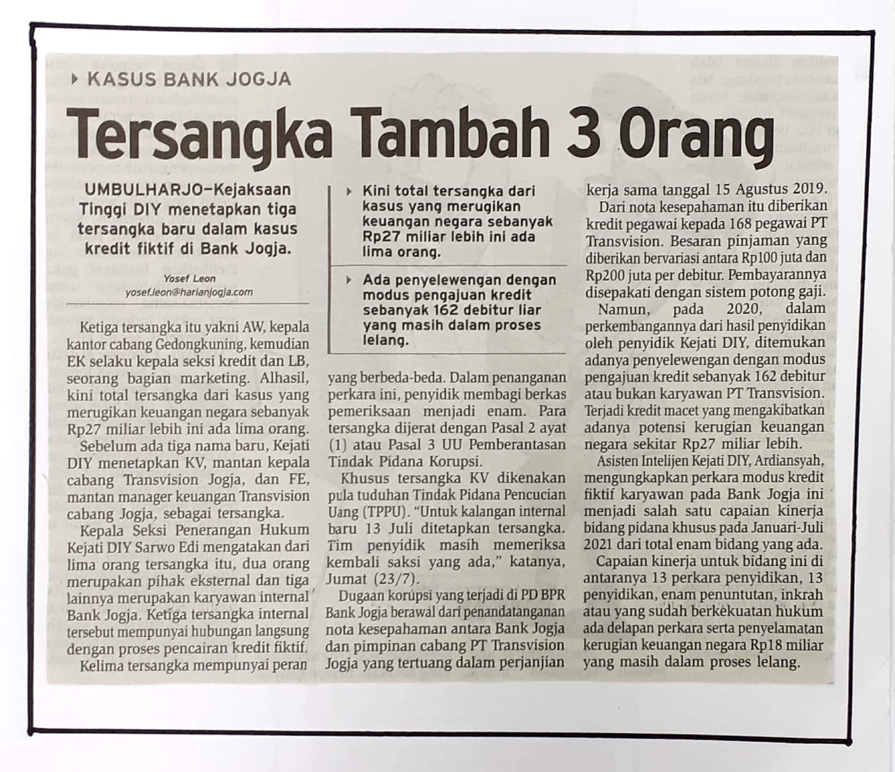 Kliping jogja terbaru