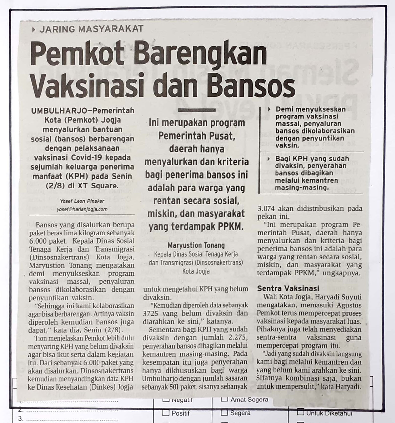Kliping jogja terbaru