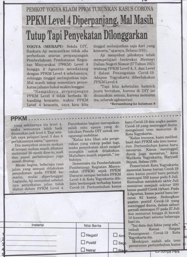 Kliping jogja terbaru