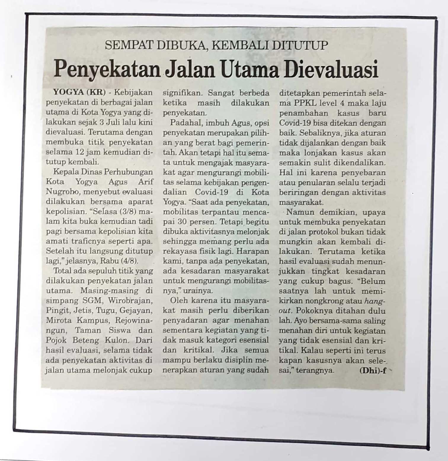 Kliping jogja terbaru