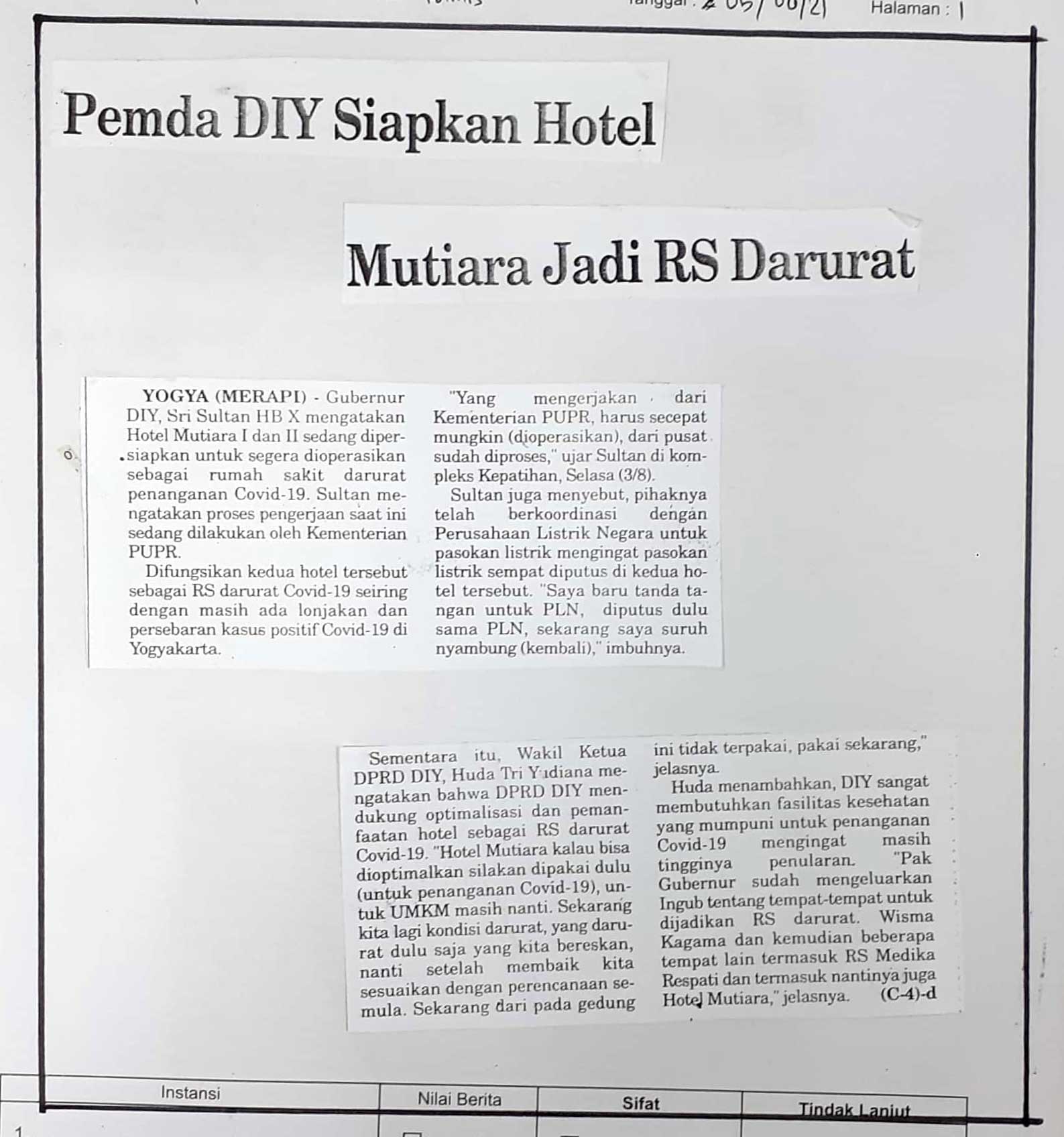 Kliping jogja terbaru