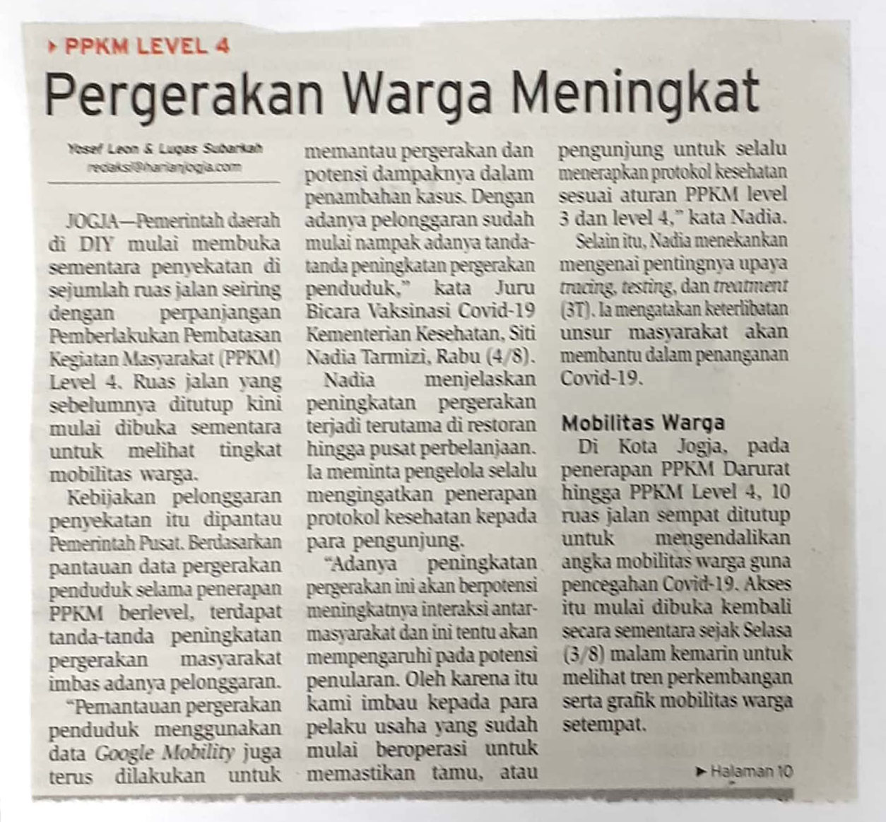 Kliping jogja terbaru